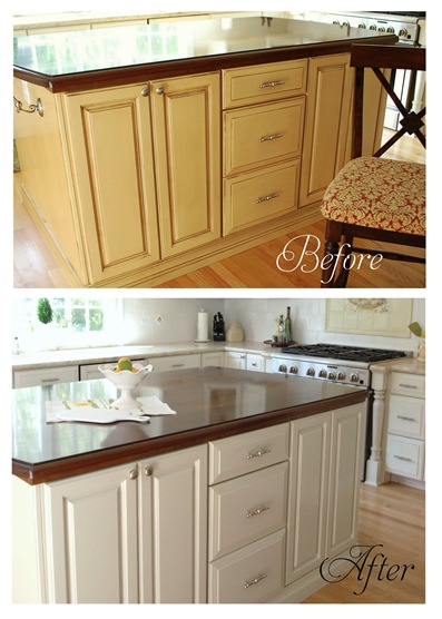 cabinets before and after